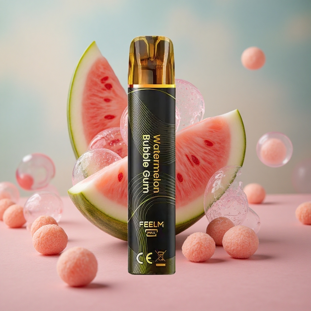 Melounová Bubnová Guma JNR Black&Golden 600+200 Pufy Jednorázová Vape 800 Pufů 2ml Kapalina velkoobchod Česká Republika