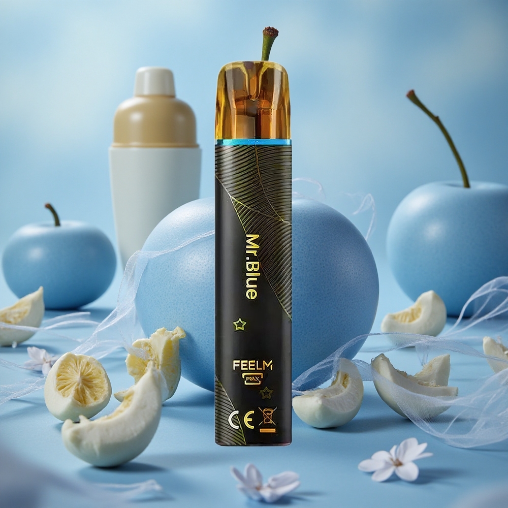 Modrá JNR Black&Golden 600+200 Puffs 800 Puffs 550mAh velkoobchod Česká Republika