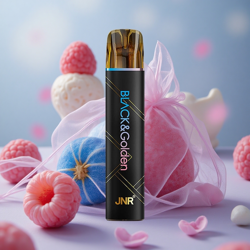 Modrá Malina Třešeň JNR Black&Golden 800 Pufy 550mAh 2ml velkoobchod Česká Republika