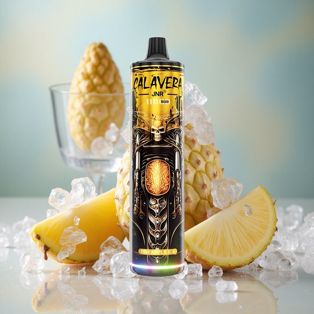 Ananasový Led JNR Calavera 11000 Puffs Jednorázová E-cigareta 21ml Kapacita E-liquidu velkoobchod Česká Republika