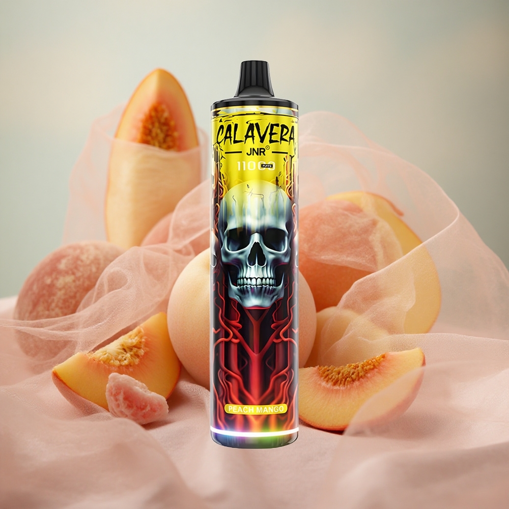 Broskvové Mango JNR Calavera 11000 Puffs Typ-C nabíjecí port 850 mAh kapacita baterie velkoobchod Česká Republika