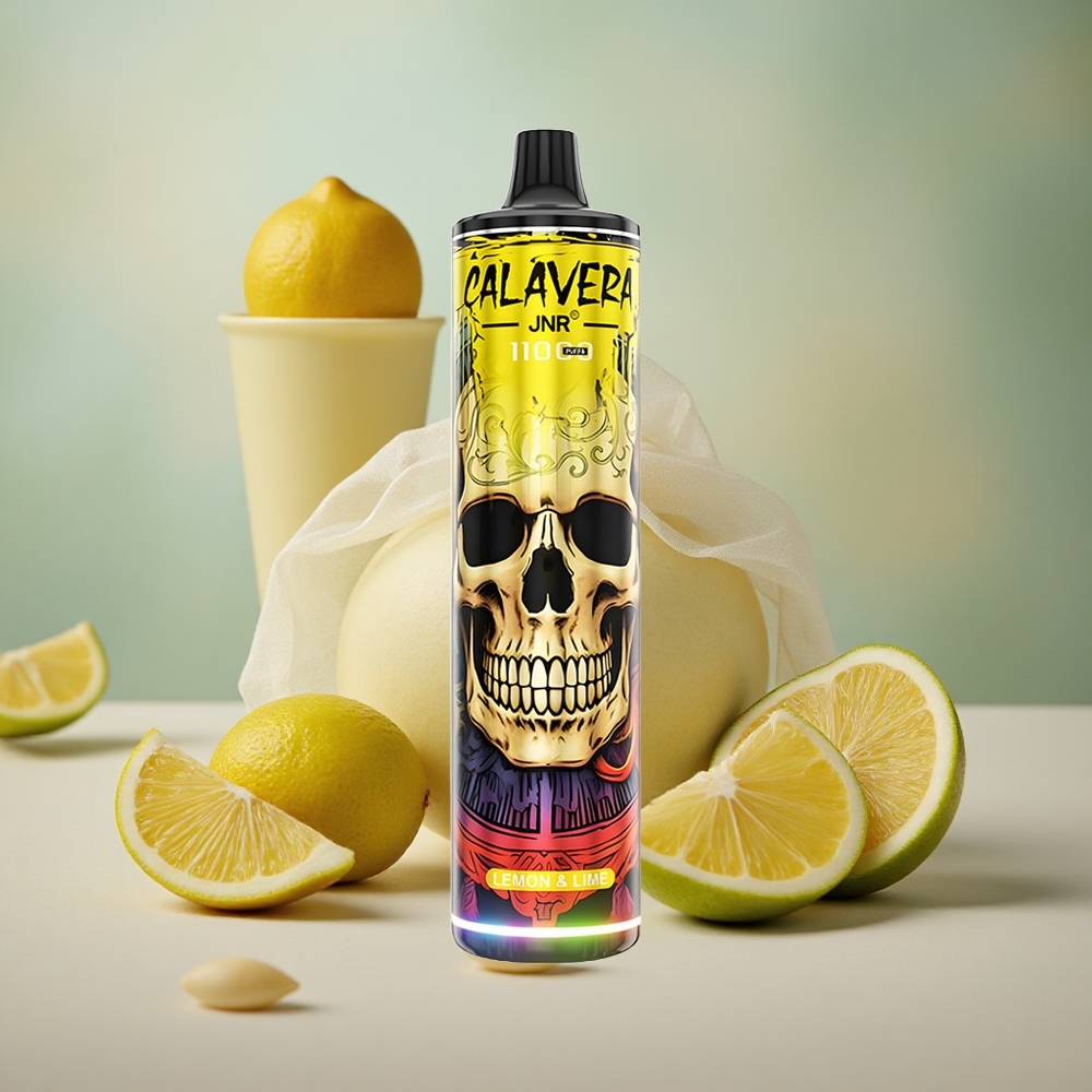 Citrón & Limetka JNR Calavera 11000 Puffs Jednorázová Vape 850 mAh Kapacita baterie 21ml Kapacita e-liquidu velkoobchod Česká Republika
