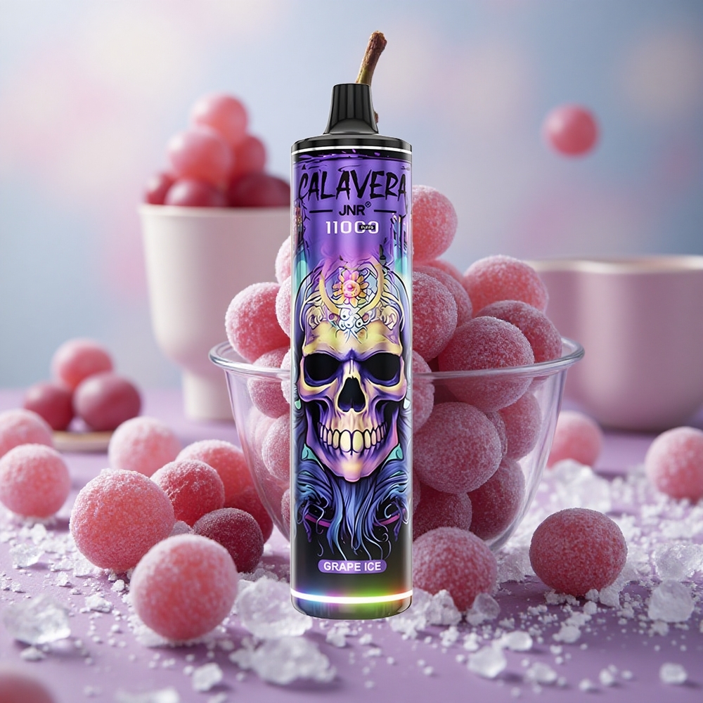 Hroznový led JNR Calavera 11000 Puffs 850 mAh Kapacita baterie 21ml Kapacita e-liquidu velkoobchod Česká Republika