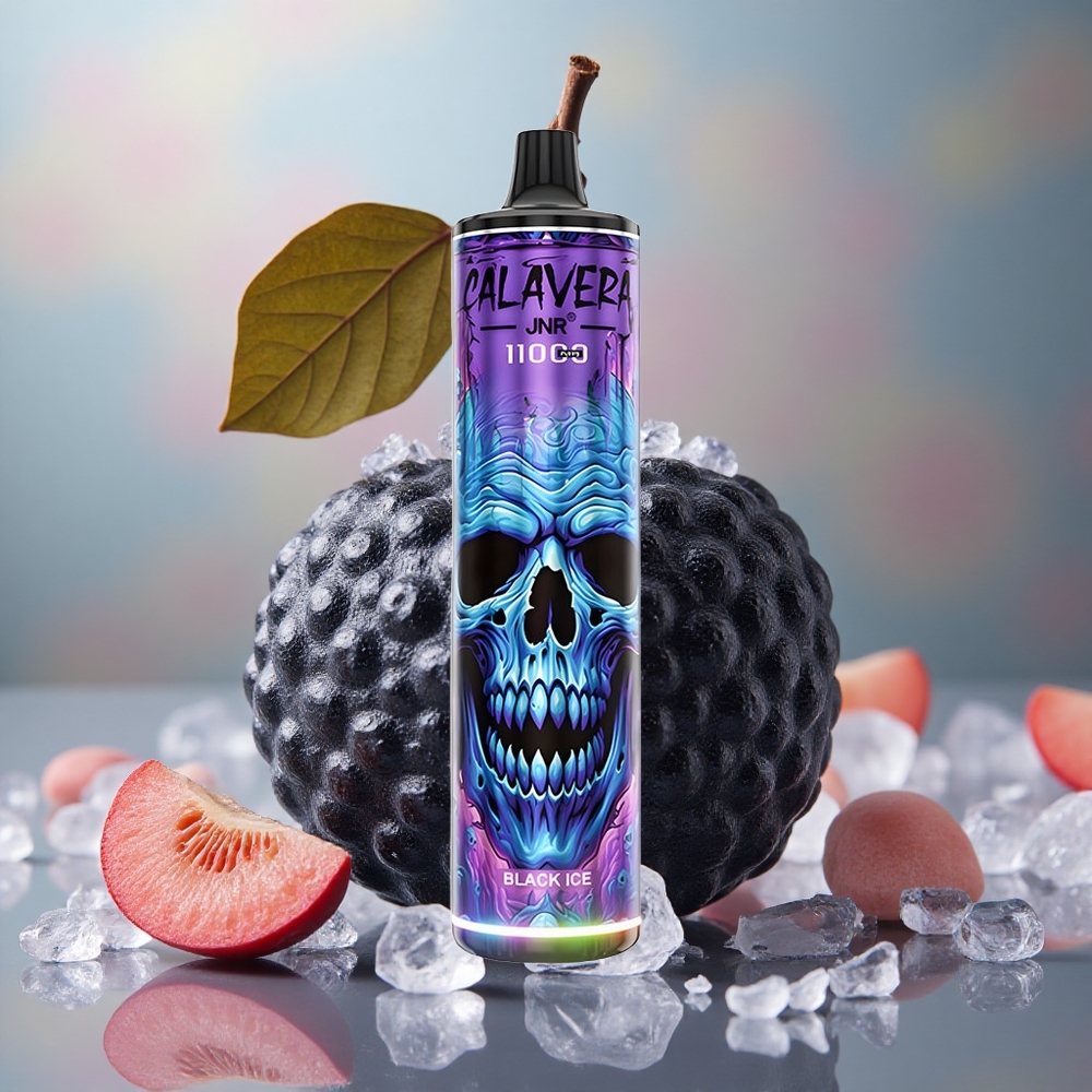 Černý led JNR Calavera 11000 Puffs Jednorázová Vape 850 mAh Kapacita baterie 21ml Kapacita e-liquidu velkoobchod Česká Republika