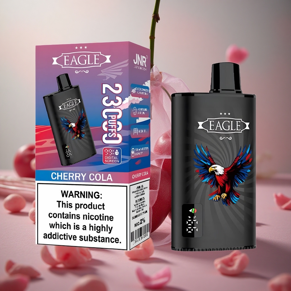 Třešňová Kola JNR EAGLE Smart 23000 Puffs Digitální Displej 1.0ohm Mřížková Cívka velkoobchod Česká Republika