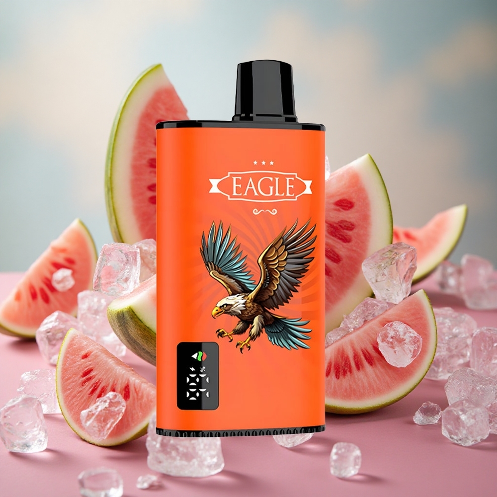 Vodní meloun led JNR EAGLE Smart 23000 Puffs Jednorázová Vape Digitální obrazovka 25ml kapacita e-liquidu velkoobchod Česká Republika