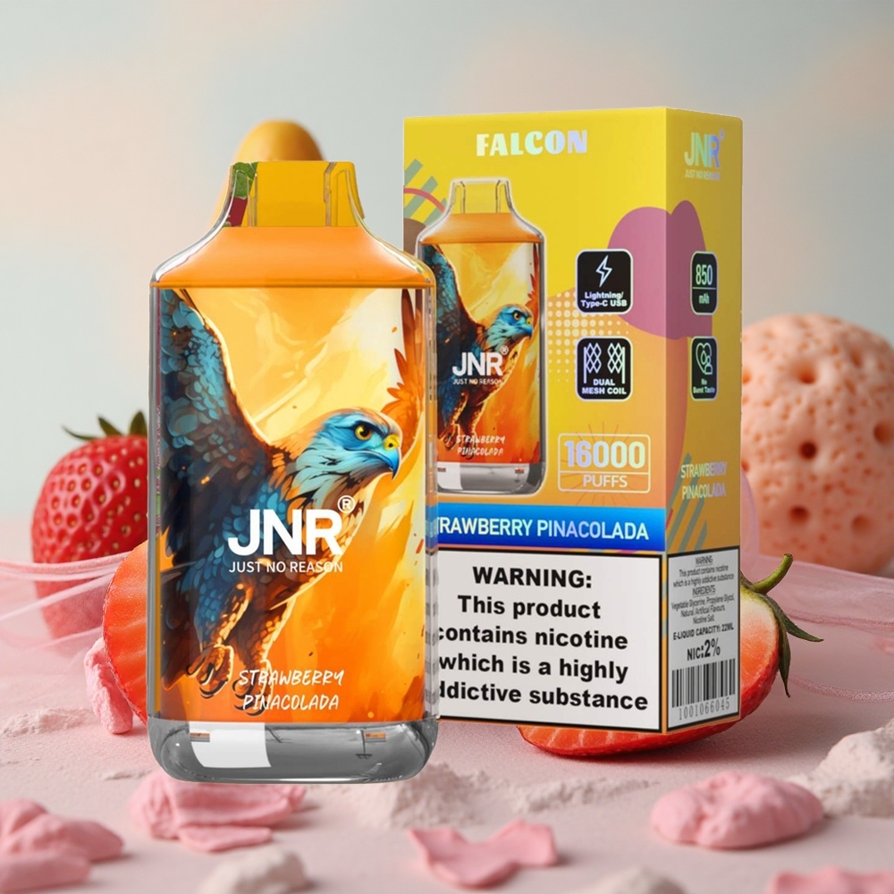 Jahoda Pina Colada JNR Falcon 16000 Puffs 850 mAh 22ml velkoobchod Česká Republika