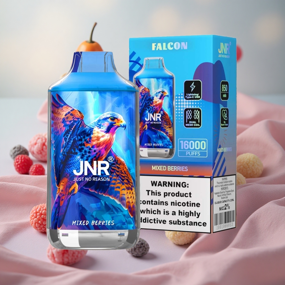 Směs Bobulí JNR Falcon 16000 Puffs 850 mAh & 22ml velkoobchod Česká Republika