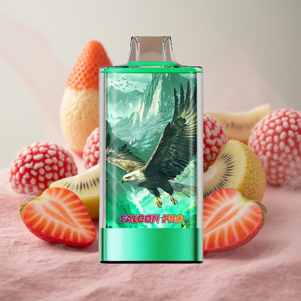 Jahoda-Kiwi JNR Falcon Pro 28000 Jednorázová Vape 30ml předplněná kapacita 950mAh kapacita baterie velkoobchod Česká Republika