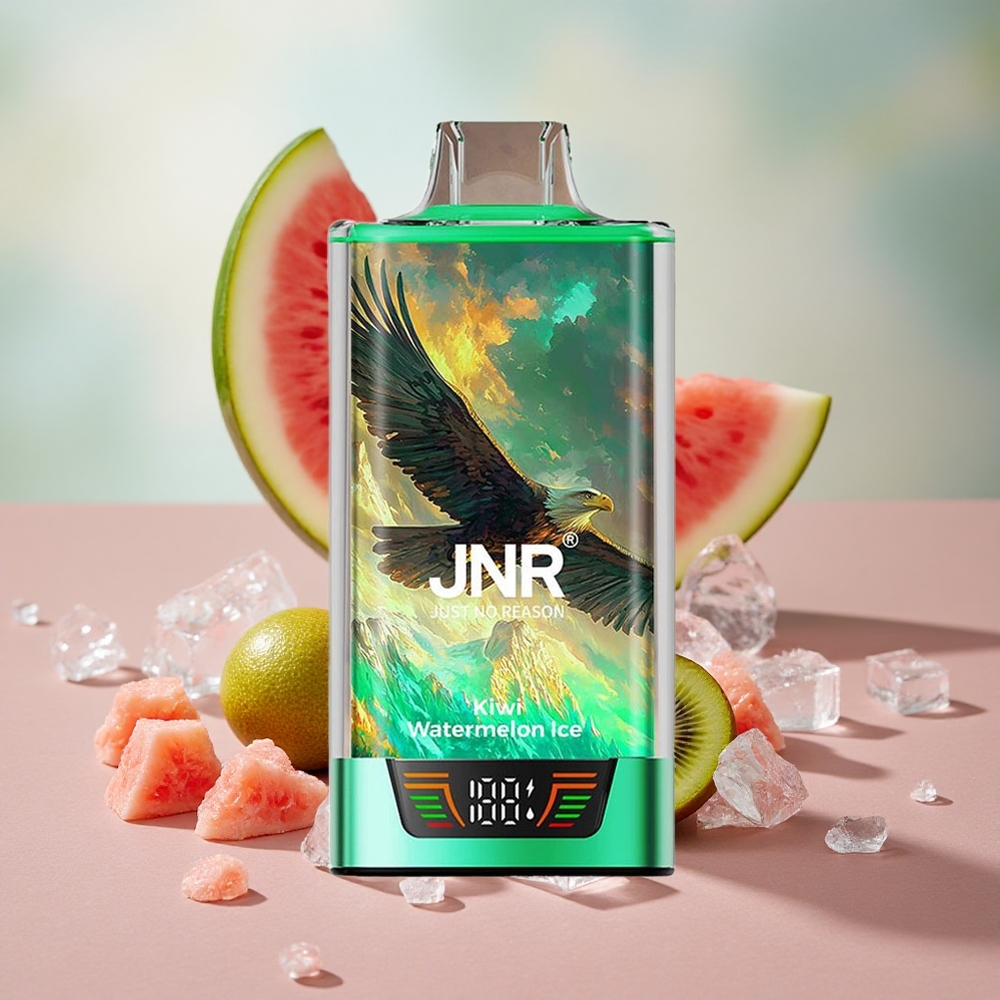 Kiwi Meloun Led JNR Falcon Pro 28000 Jednorázová Vape 950mAh Kapacita Baterie 30ml Předplněná Kapacita velkoobchod Česká Republika
