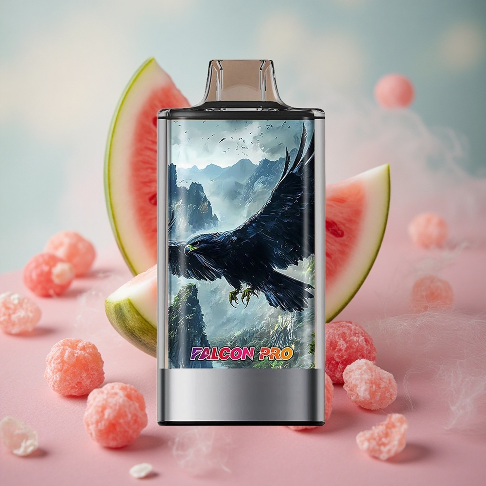 Melounová bublinková žvýkačka JNR Falcon Pro 28000 Jednorázová Vape 950mAh kapacita baterie velkoobchod Česká Republika