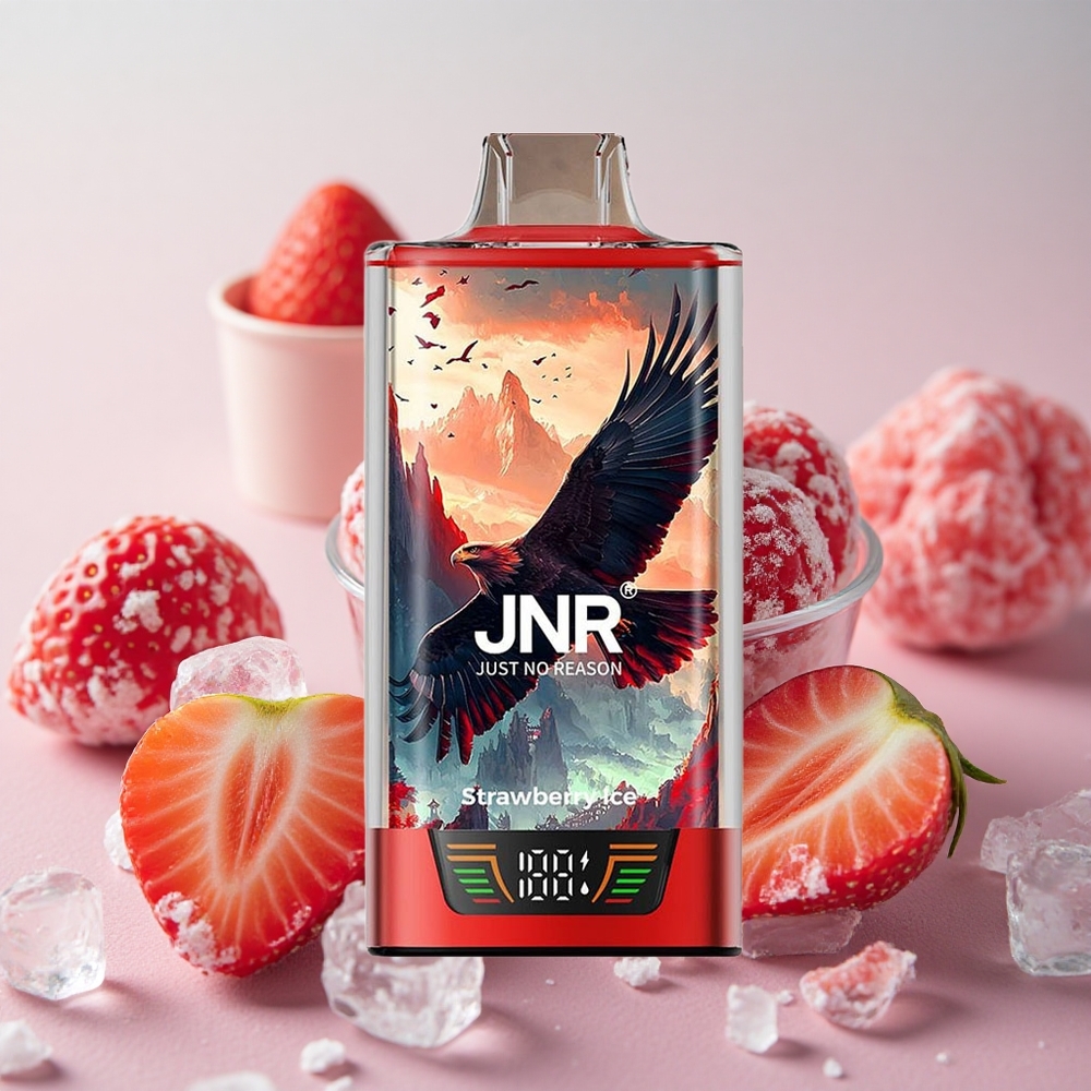 jahodový led JNR Falcon Pro 28000 Jednorázová Vape 30ml předplněná kapacita 950mAh kapacita baterie velkoobchod Česká Republika