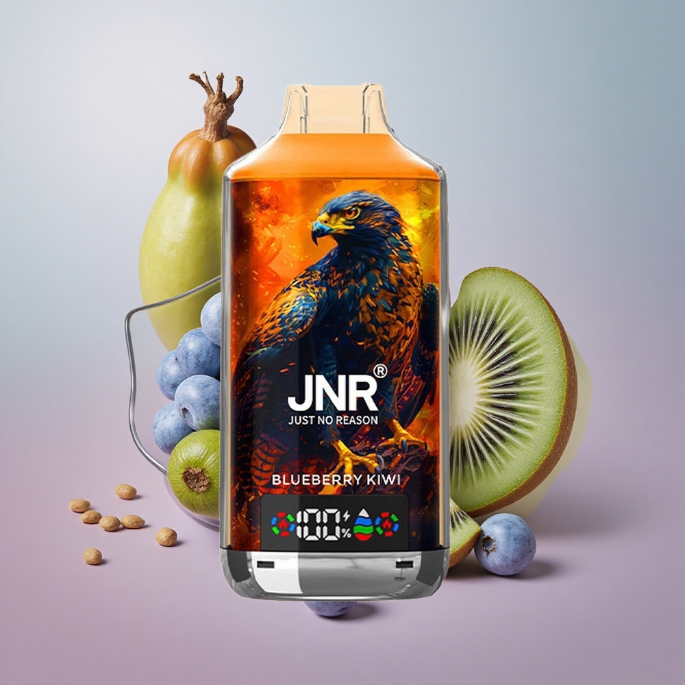 Borůvka Kiwi JNR Falcon X 18000 Puffs 750mAh baterie 24ml e-liquid velkoobchod Česká Republika