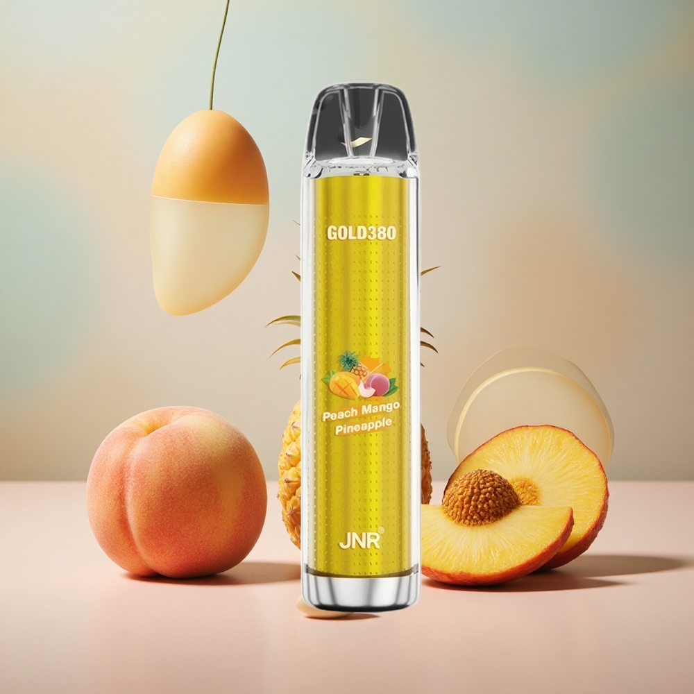 Broskvová Mango Ananas JNR Glod380 6000 Puffs 1500mAh Kapacita Baterie 13ml Kapacita e-Liquidu velkoobchod Česká Republika