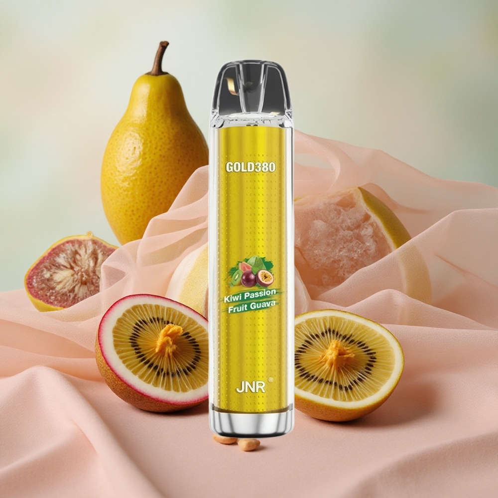 Kiwi Passion Fruit Guava JNR Glod380 6000 Tahů Jednorázová Vape 1500mAh Kapacita Baterie velkoobchod Česká Republika