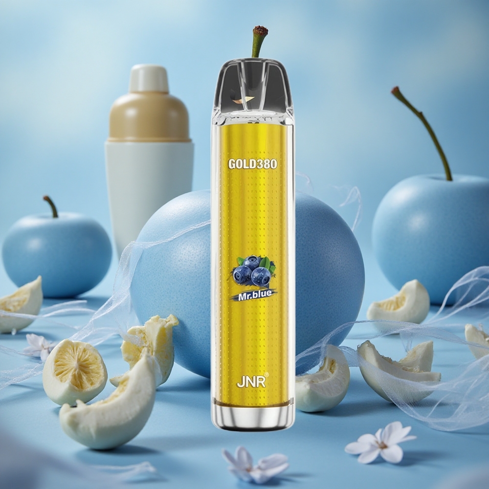 Modrá Mr Blue JNR Glod380 6000 Potahů Jednorázová Vape 1500mAh Kapacita Baterie 13ml Kapacita e-Kapaliny velkoobchod Česká Republika
