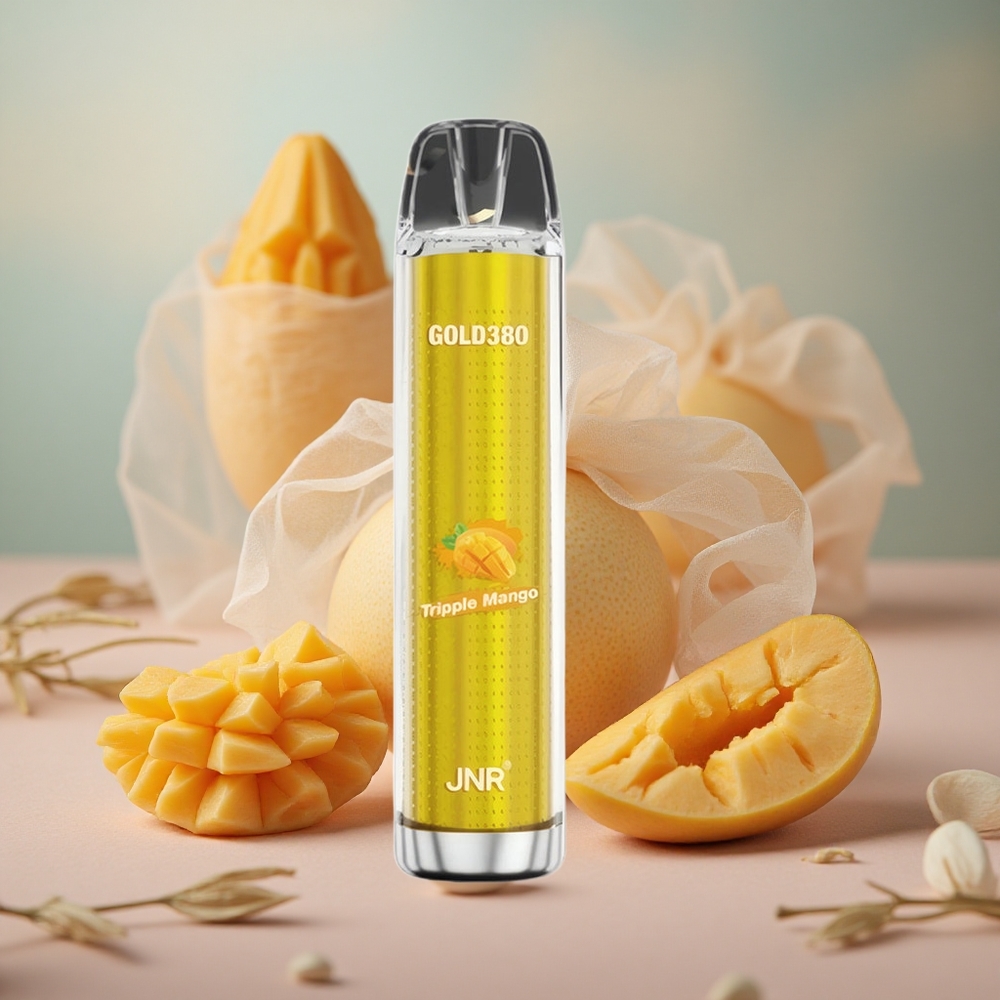 Trojitá Mango JNR Glod380 6000 Potahů Jednorázová Vape 1500mAh Kapacita Baterie 13ml Kapacita e-Kapaliny velkoobchod Česká Republika