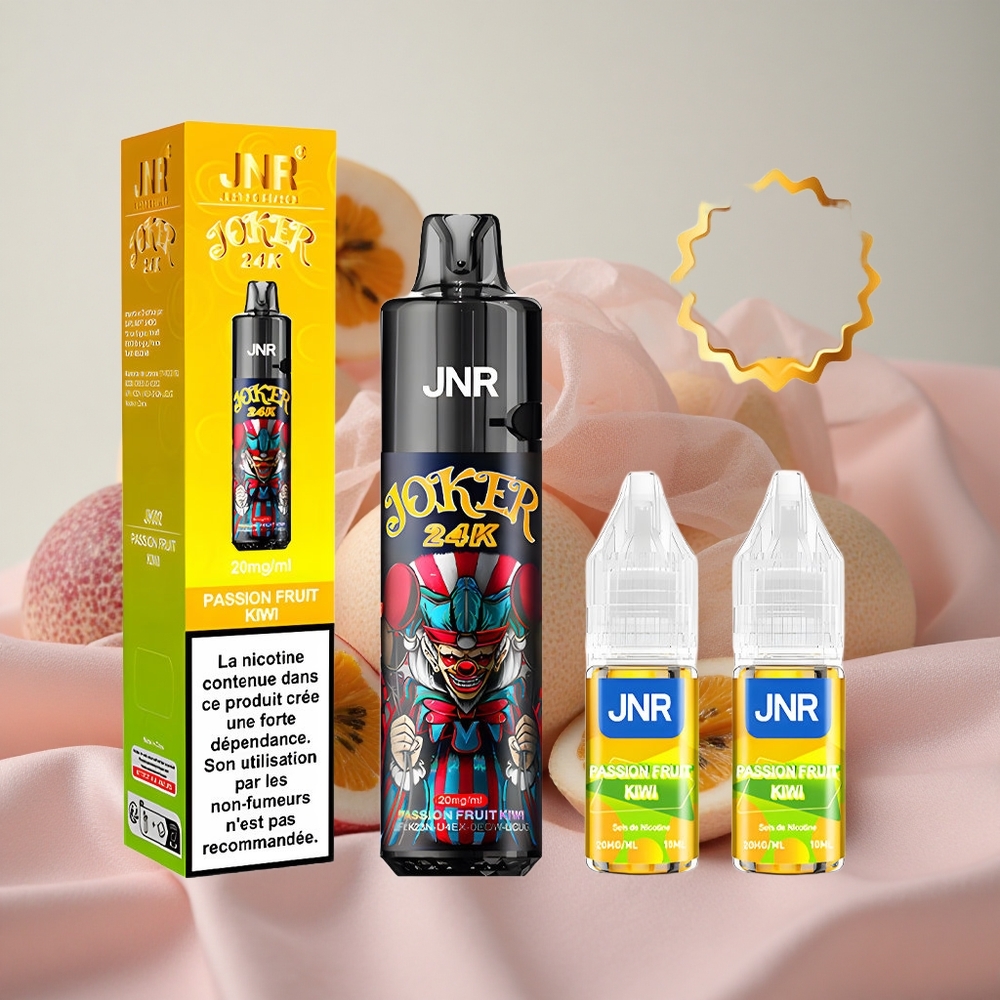Maracuja Kiwi JNR Joker 24K Puffs Jednorázová Vape 24000 Puffs 2% Nikotinu 800mAh Baterie velkoobchod Česká Republika