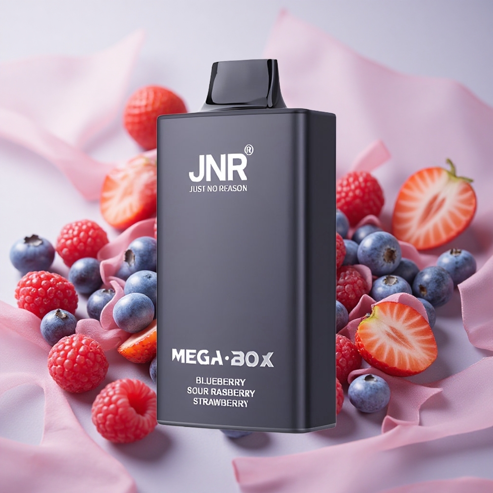 Borůvka Kyselá Malina Jahoda JNR Mega Box 25000 Puffs 30ml Kapalina 850mAh Baterie velkoobchod Česká Republika