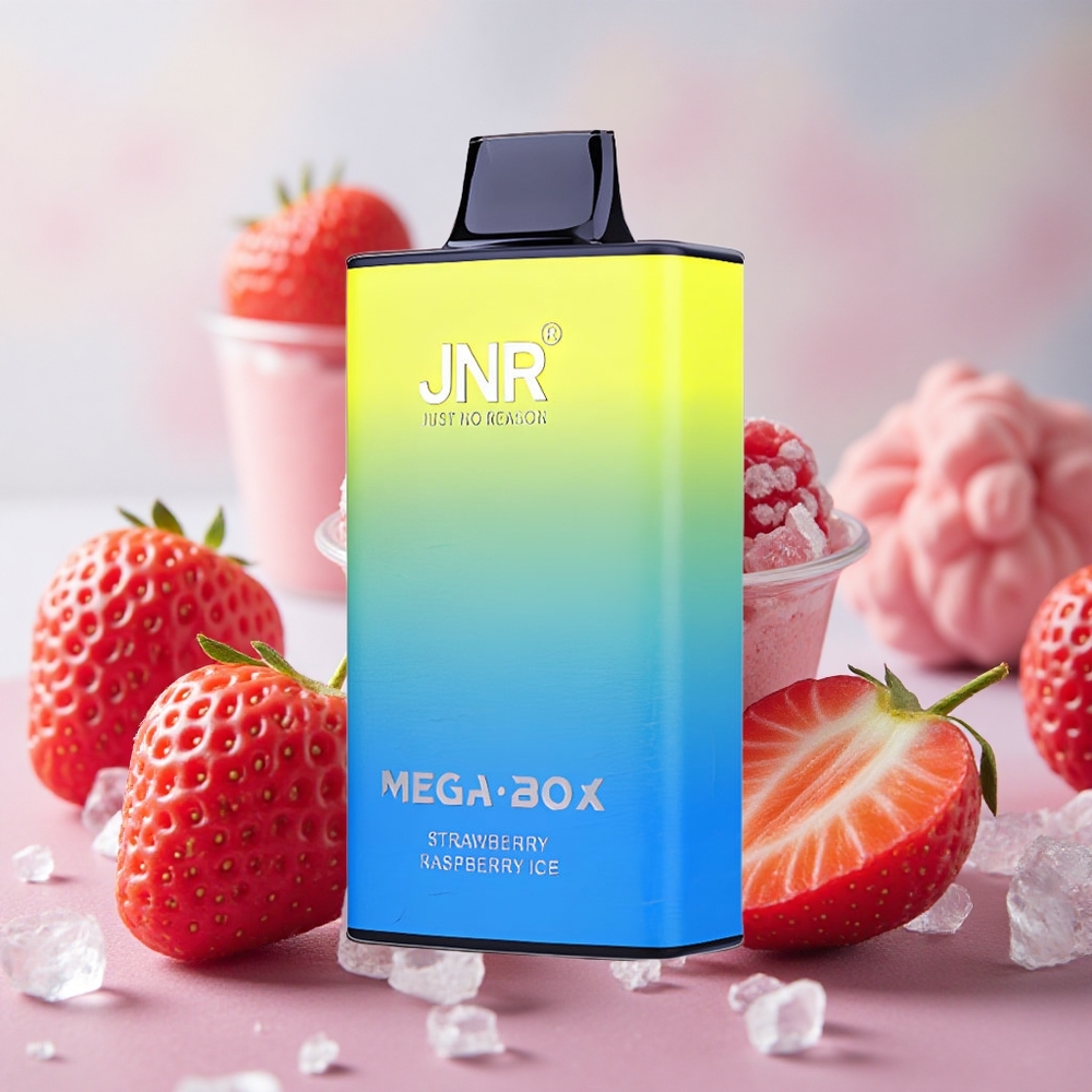 jahoda malina led JNR Mega Box 25000 tahů 30ml kapalina 850mAh baterie velkoobchod Česká Republika