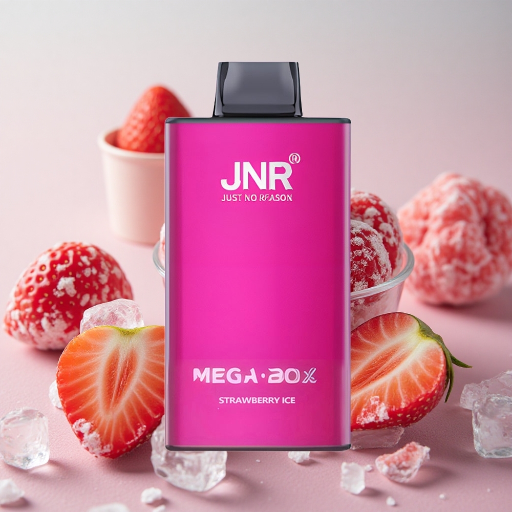 jahodový led JNR Mega Box 25000 šluků 30ml kapacita náplně 850mAh kapacita baterie velkoobchod Česká Republika