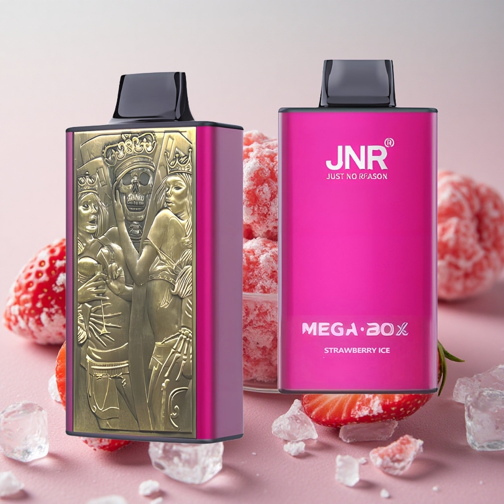 jahodový led JNR Mega Box 25000 šluků 30ml kapacita náplně 850mAh kapacita baterie velkoobchod Česká Republika
