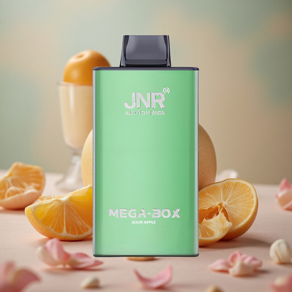 kyselé jablko JNR Mega Box 25000 Puffs 30ml Kapalina 850mAh Baterie velkoobchod Česká Republika