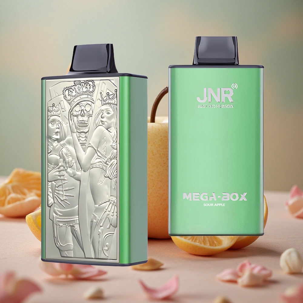 kyselé jablko JNR Mega Box 25000 Puffs 30ml Kapalina 850mAh Baterie velkoobchod Česká Republika