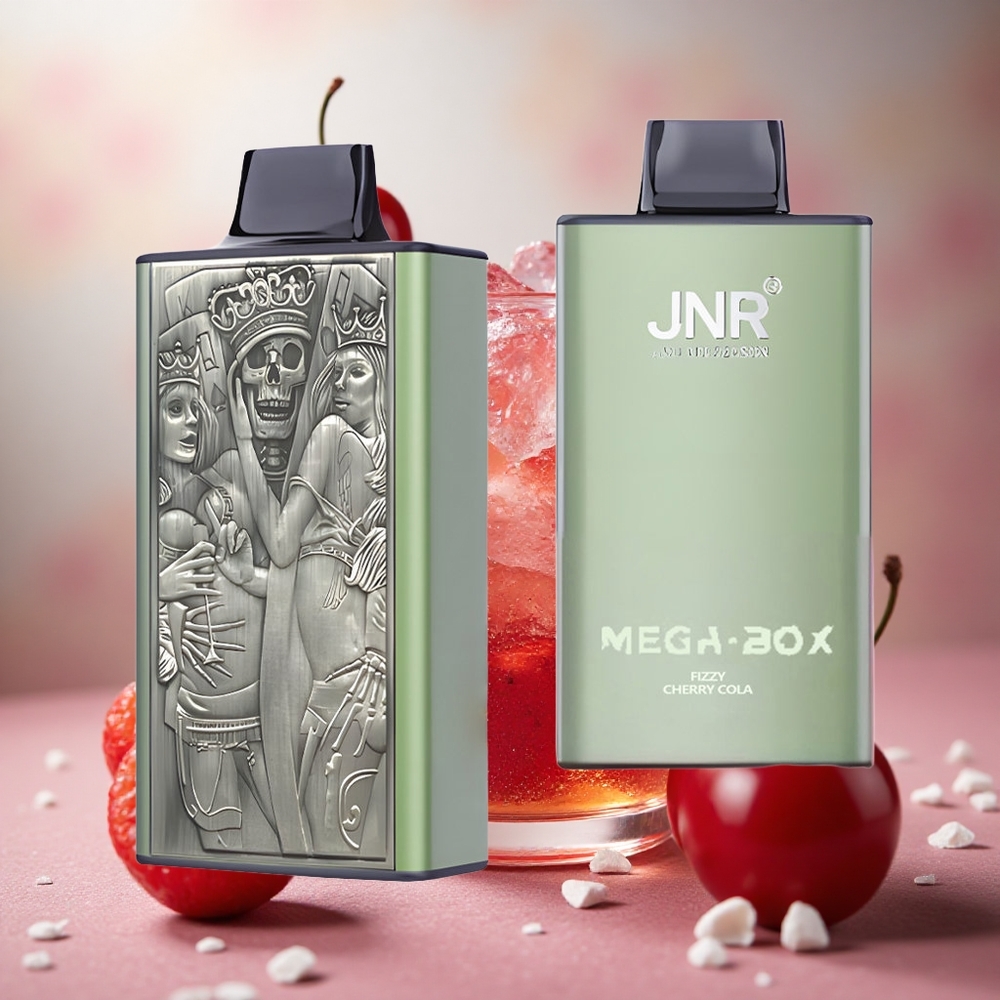 Šumivá Třešňová Kola JNR Mega Box 25000 Puffs Jednorázová E-cigareta 850mAh Kapacita Baterie velkoobchod Česká Republika