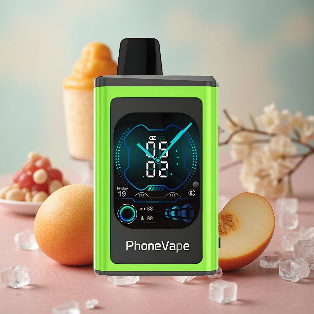 Kyselé jablko led JNR PhoneVape 30000 šluků Jednorázová Vape Turbo Režim Plná obrazovka velkoobchod Česká Republika