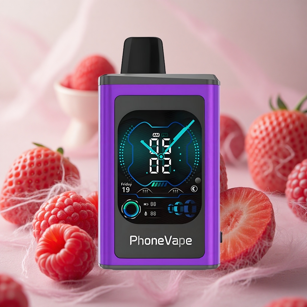 Třešňový Jahodový Malinový JNR PhoneVape 30000 šluků Jednorázová Vape 850mAh Nabíjecí Baterie velkoobchod Česká Republika