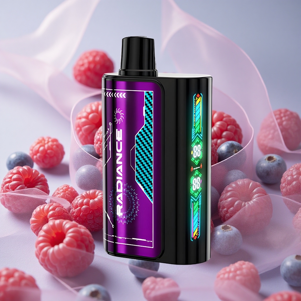 Borůvka Kyselá Malina JNR Radiance 31000 Tahů 28ml E-liquid 950 mAh Nabíjecí Baterie velkoobchod Česká Republika