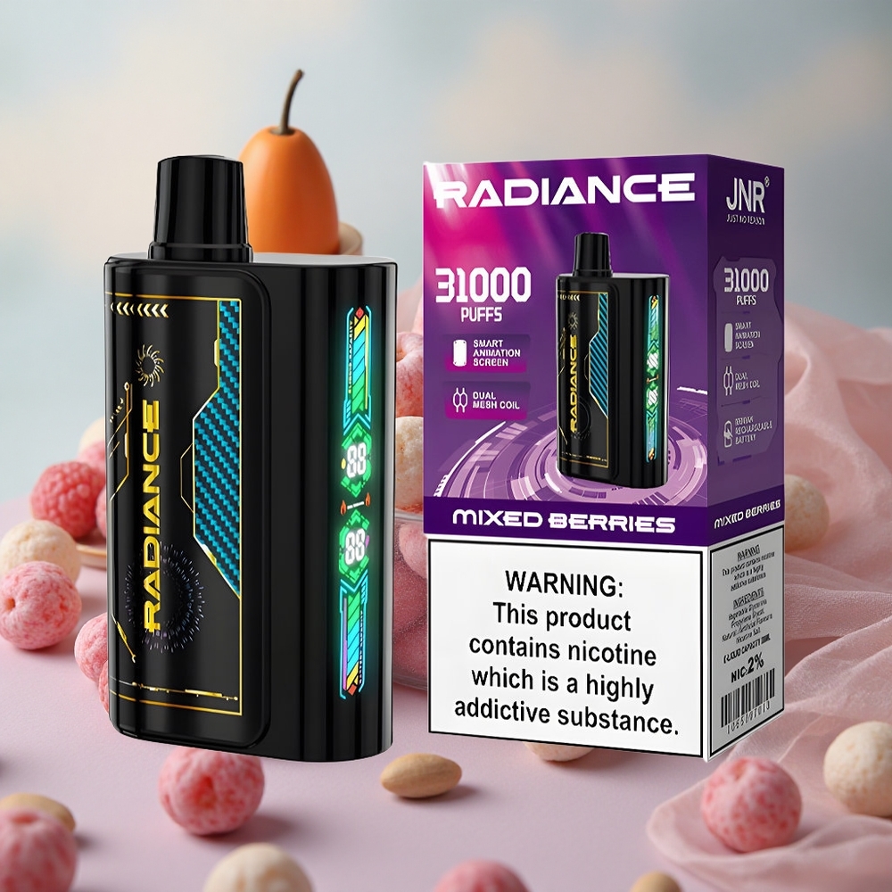 Směs bobulí JNR Radiance 31000 Tahů 28ml E-liquid 950 mAh velkoobchod Česká Republika