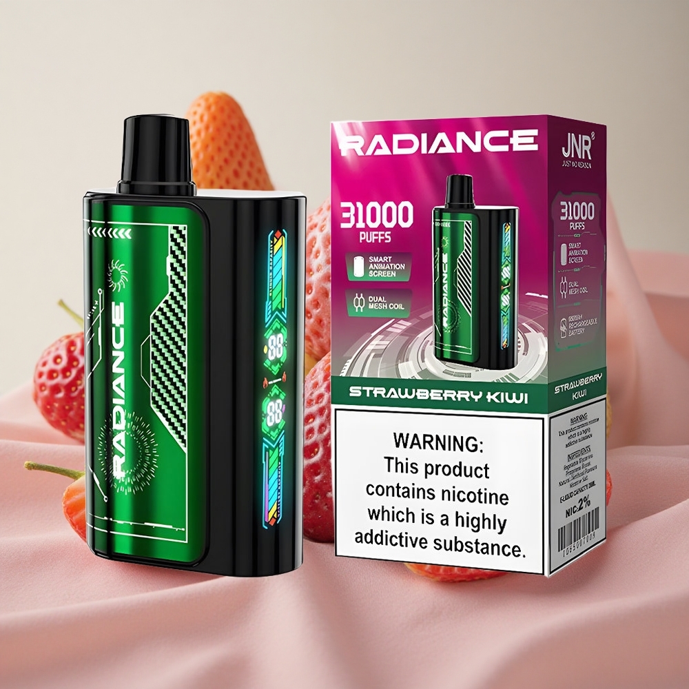 jahoda kiwi JNR Radiance 31000 Puffs s 28ml náplní a 950 mAh dobíjecí baterií velkoobchod Česká Republika