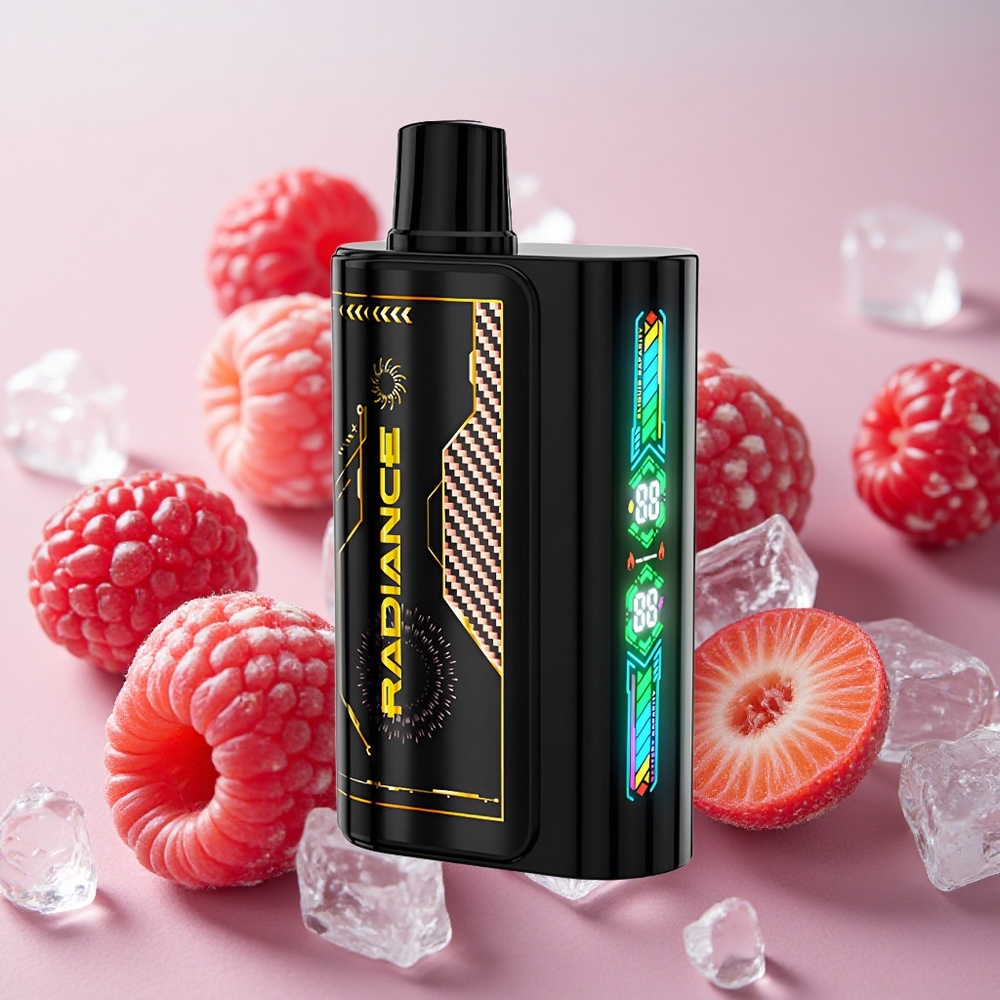 jahoda malina třešeň led JNR Radiance 31000 Puffs 28ml e-liquid 950 mAh dobíjecí baterie velkoobchod Česká Republika