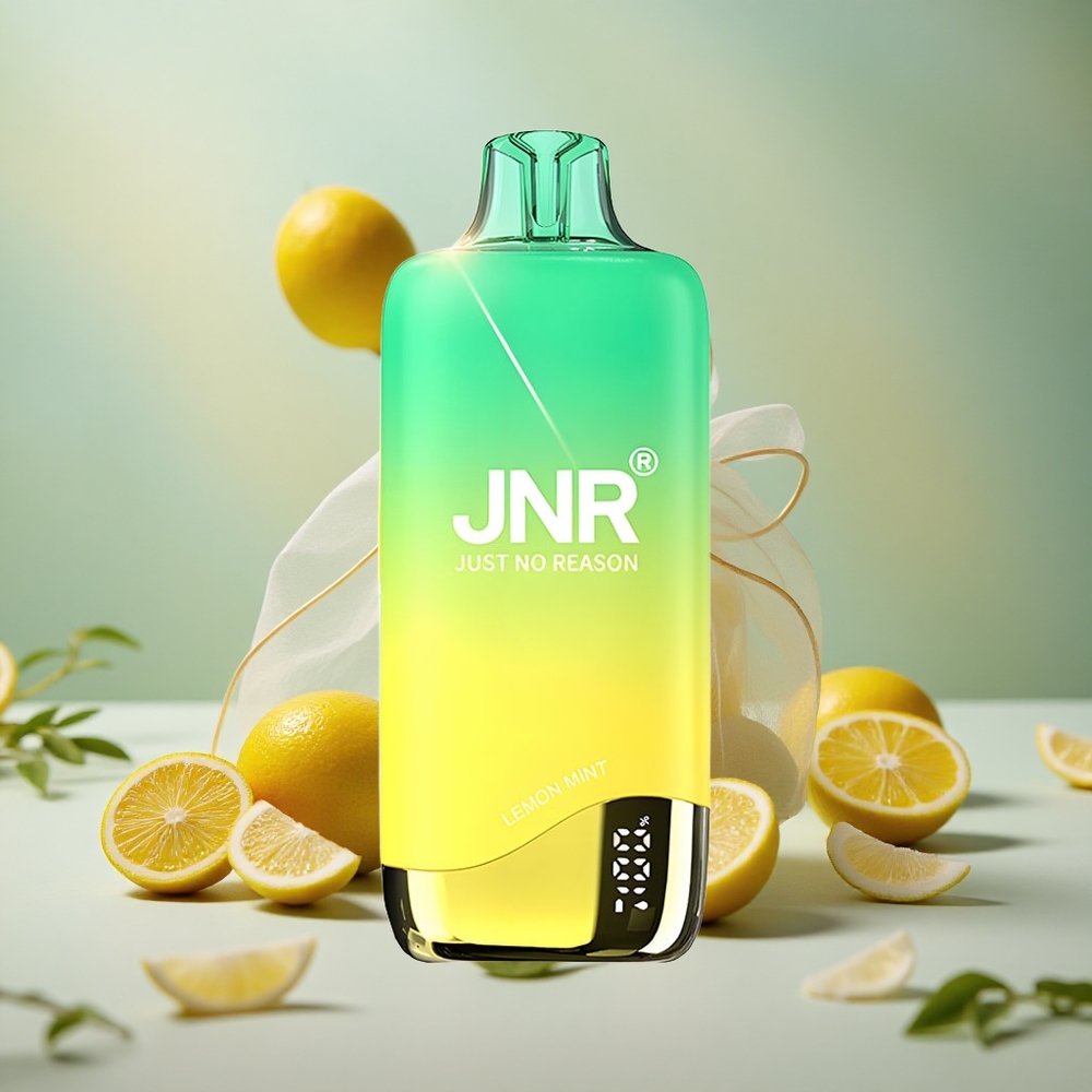 Citrónová Máta JNR Rainbow 10500 Puffs 18ml Nádrž na e-liquid 10500 Potahů velkoobchod Česká Republika