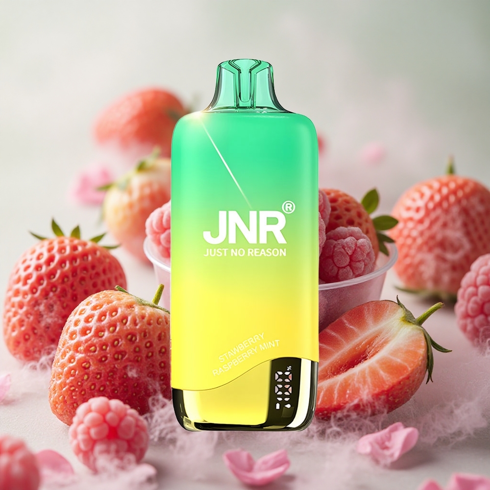 Jahoda Malina Máta JNR Rainbow 10500 Puffs 18ml nádrž na e-liquid 10500 potahů velkoobchod Česká Republika
