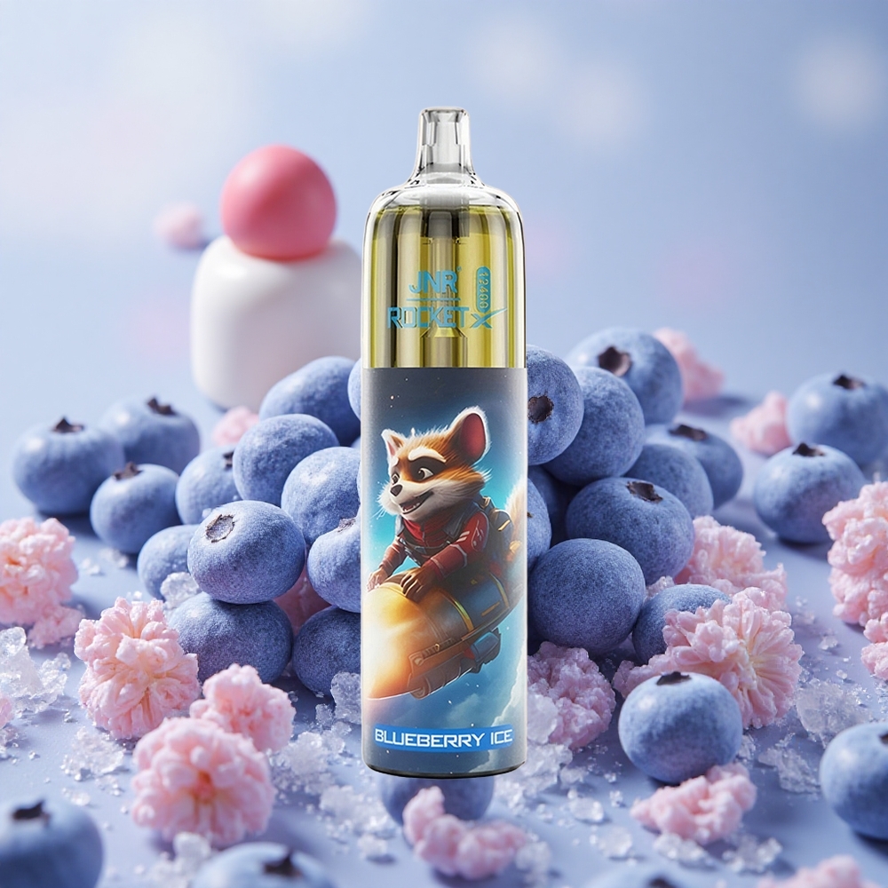 Borůvka Led JNR Rocket-X 12400 Puffs Jednorázová Vape Nastavitelný průtok vzduchu 850mAh Kapacita baterie velkoobchod Česká Republika