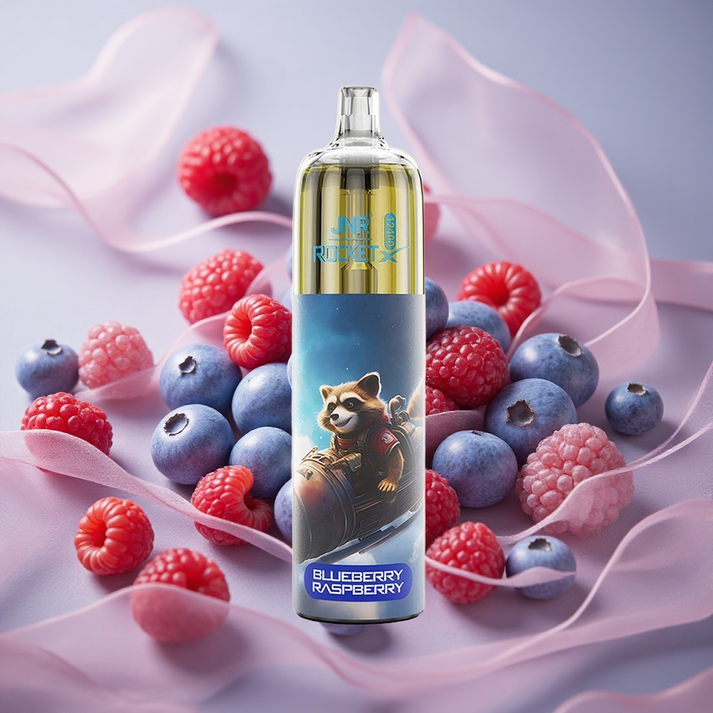 Borůvka Malina JNR Rocket-X 12400 Puffs Jednorázová Vape Nastavitelný Průtok Vzduchu 25ml Kapacita Tekutiny velkoobchod Česká Republika
