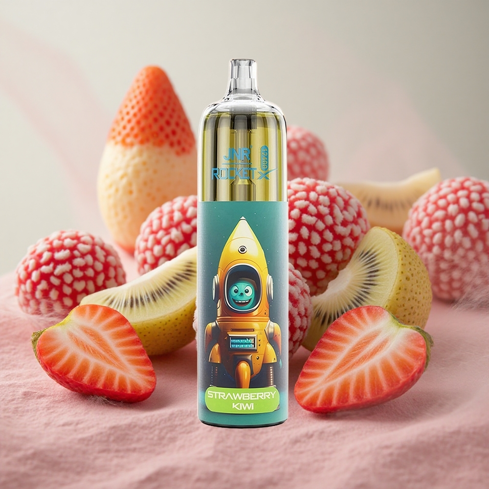 jahoda kiwi JNR Rocket-X 12400 Puffs Jednorázová Vape nastavitelný průtok vzduchu RGB světla velkoobchod Česká Republika
