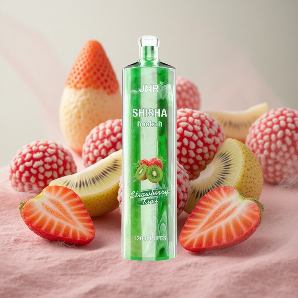 Jahoda-Kiwi JNR Shisha Hookah 12000 Puffs, kapacita baterie: 750mAh, kapalina: 24ml, velkoobchod Česká Republika