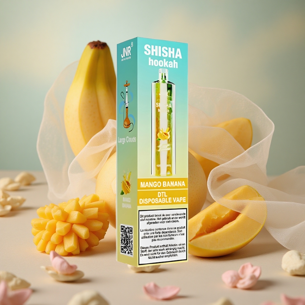 Mango Banán JNR Shisha Hookah 12000 Puffs 750mAh baterie 24ml e-liquid velkoobchod Česká Republika