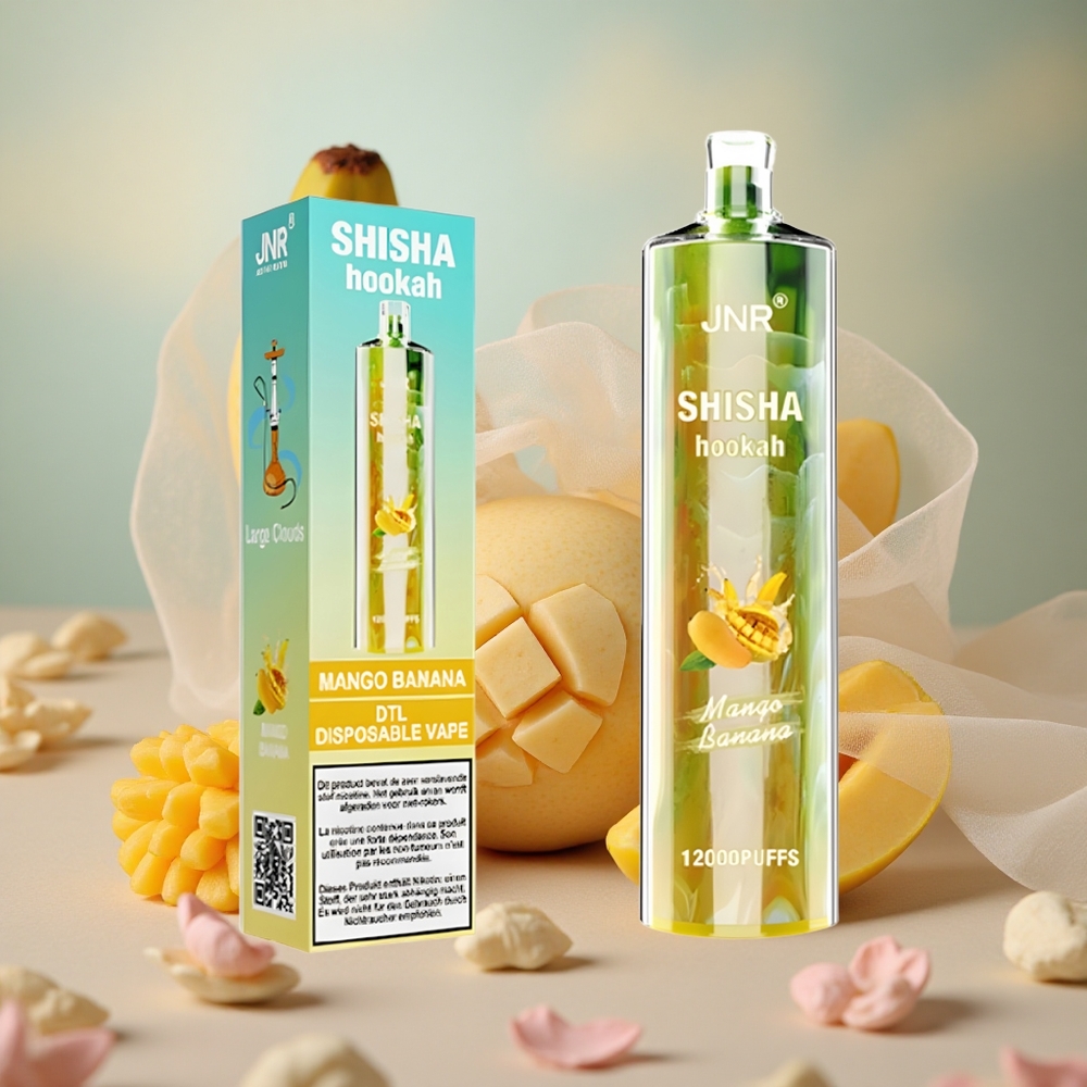 Mango Banán JNR Shisha Hookah 12000 Puffs 750mAh baterie 24ml e-liquid velkoobchod Česká Republika