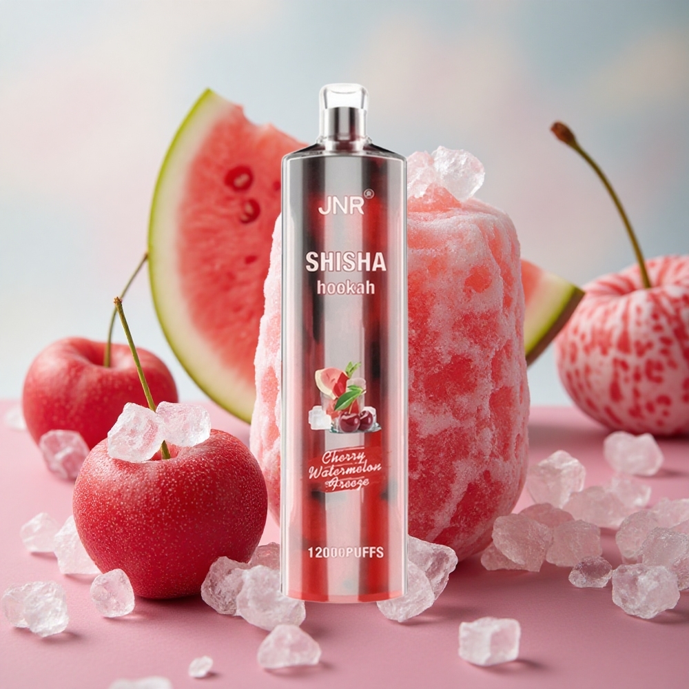Třešně Vodní Meloun Mráz JNR Shisha Hookah 12000 Puffs 750mAh baterie 24ml náplň velkoobchod Česká Republika