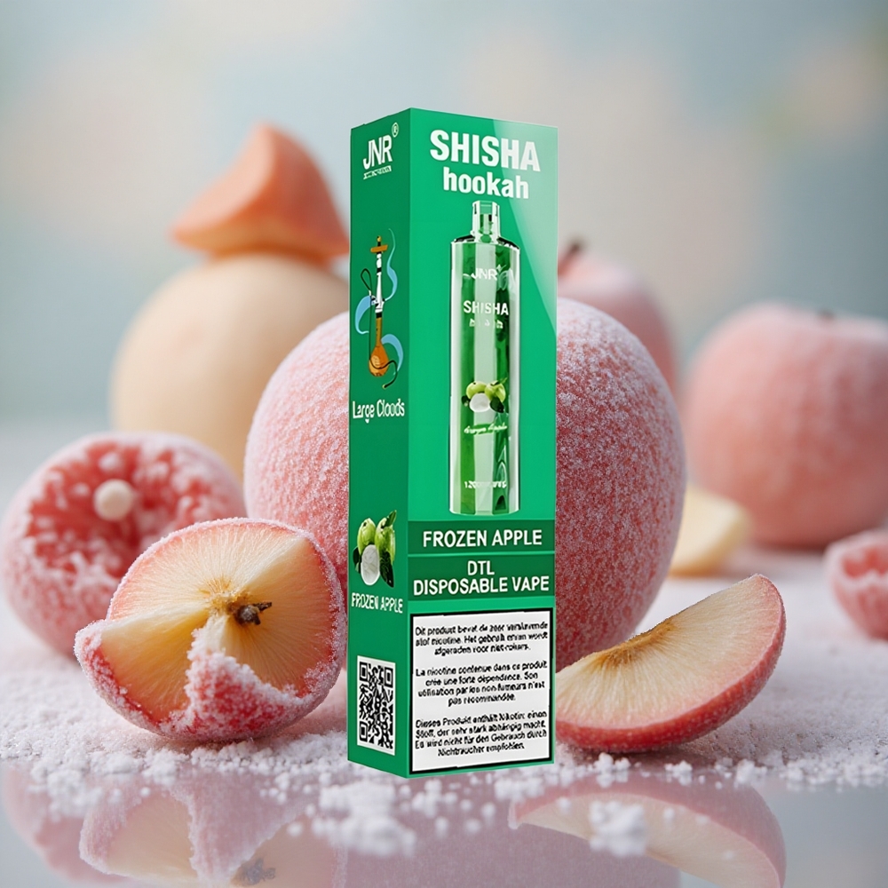 Zmražené jablko JNR Shisha Hookah 12000 Puffs 24ml/750mAh velkoobchod Česká Republika