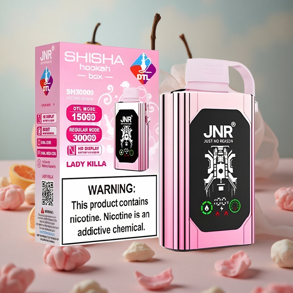 Lady Killa JNR Shisha Hookah Box 20500 Tahů HD Display 25ml Kapalina 1000mAh Baterie velkoobchod Česká Republika