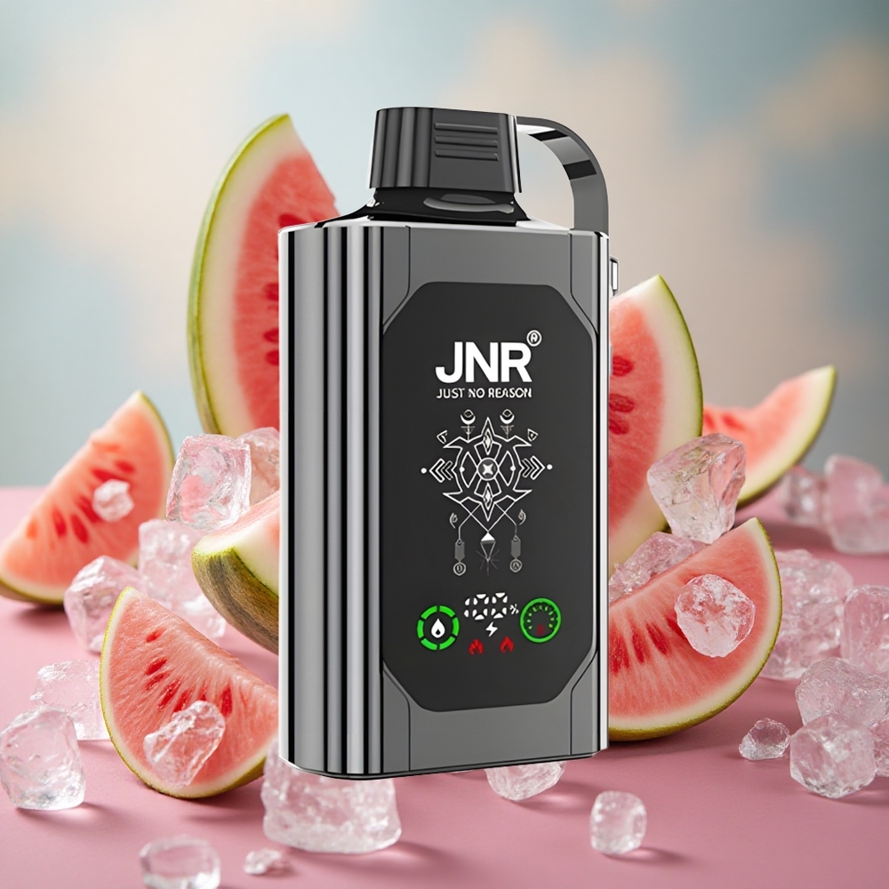 Melounový led JNR Shisha Hookah Box 20500 Puffs Jednorázová Vape, HD displej, Dual Mesh Coil & Dual Core, velkoobchod Česká Republika