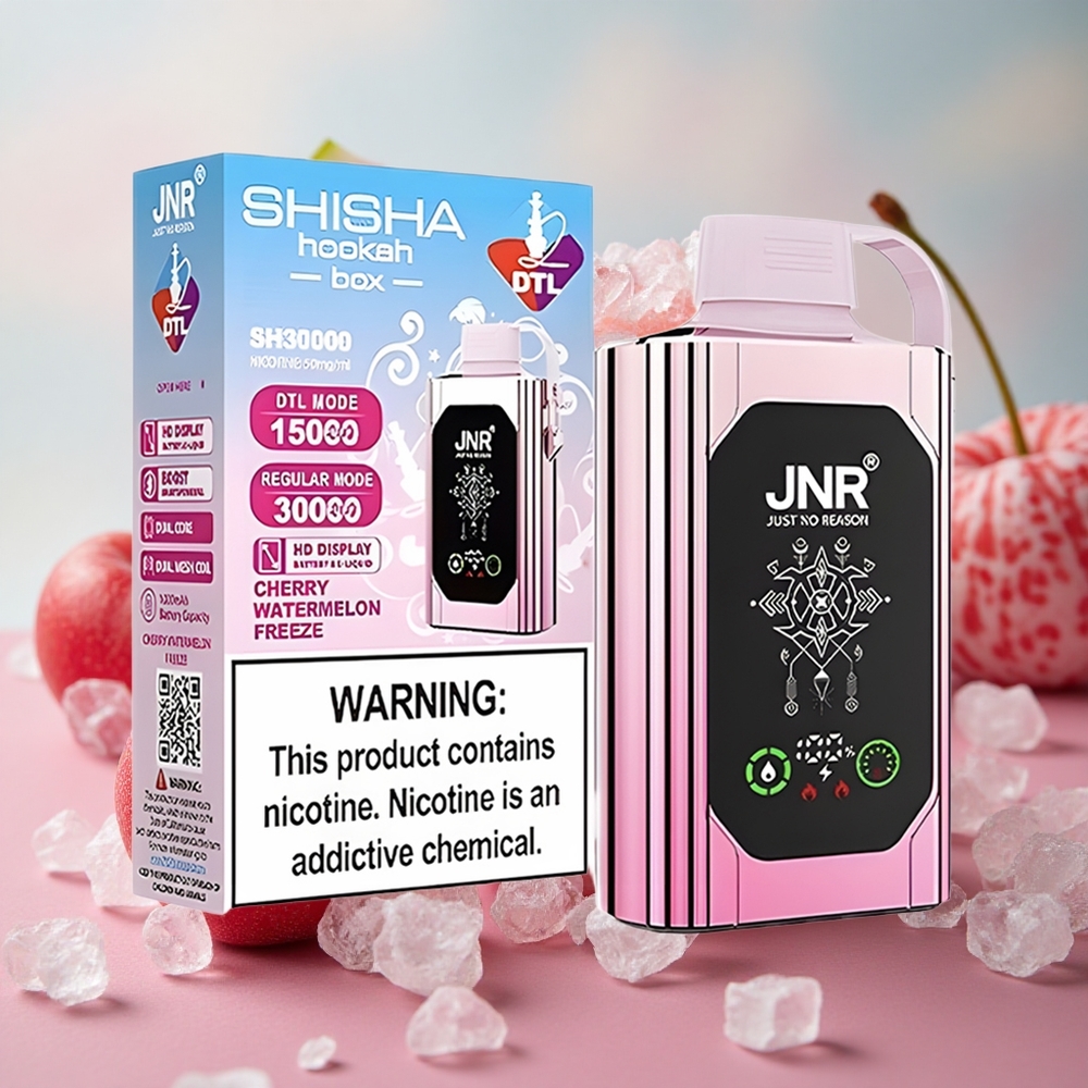 Třešňový Melounový Mraz JNR Shisha Hookah Box 20500 Puffs 25ml Kapacita E-liquidu 1000mAh Kapacita Baterie velkoobchod Česká Republika