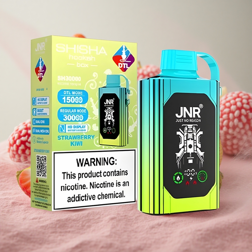 jahoda kiwi JNR Shisha Hookah Box 20500 Puffs Jednorázová Vape HD Displej 25ml velkoobchod Česká Republika