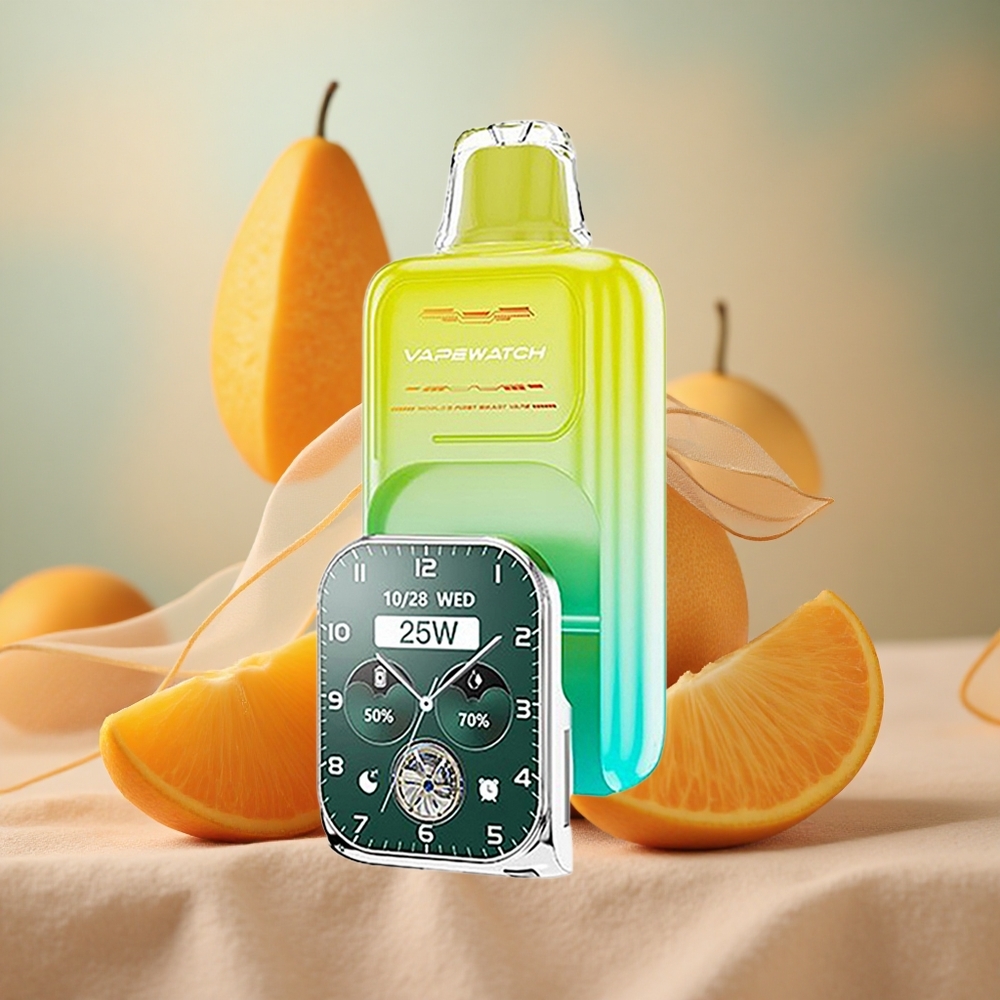 Oranžová Mango JNR VapeWatch 30 000 šluků 19mL kapalina 1000mAh baterie velkoobchod Česká Republika